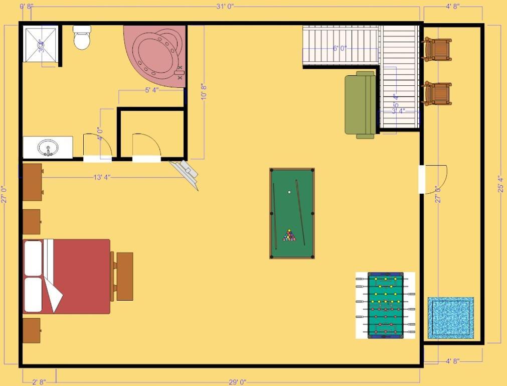 Secret Romance, 2 Bedrooms, Sleeps 8, Pool Table, Hot Tub, Arcade 蓋特林堡 外观 照片